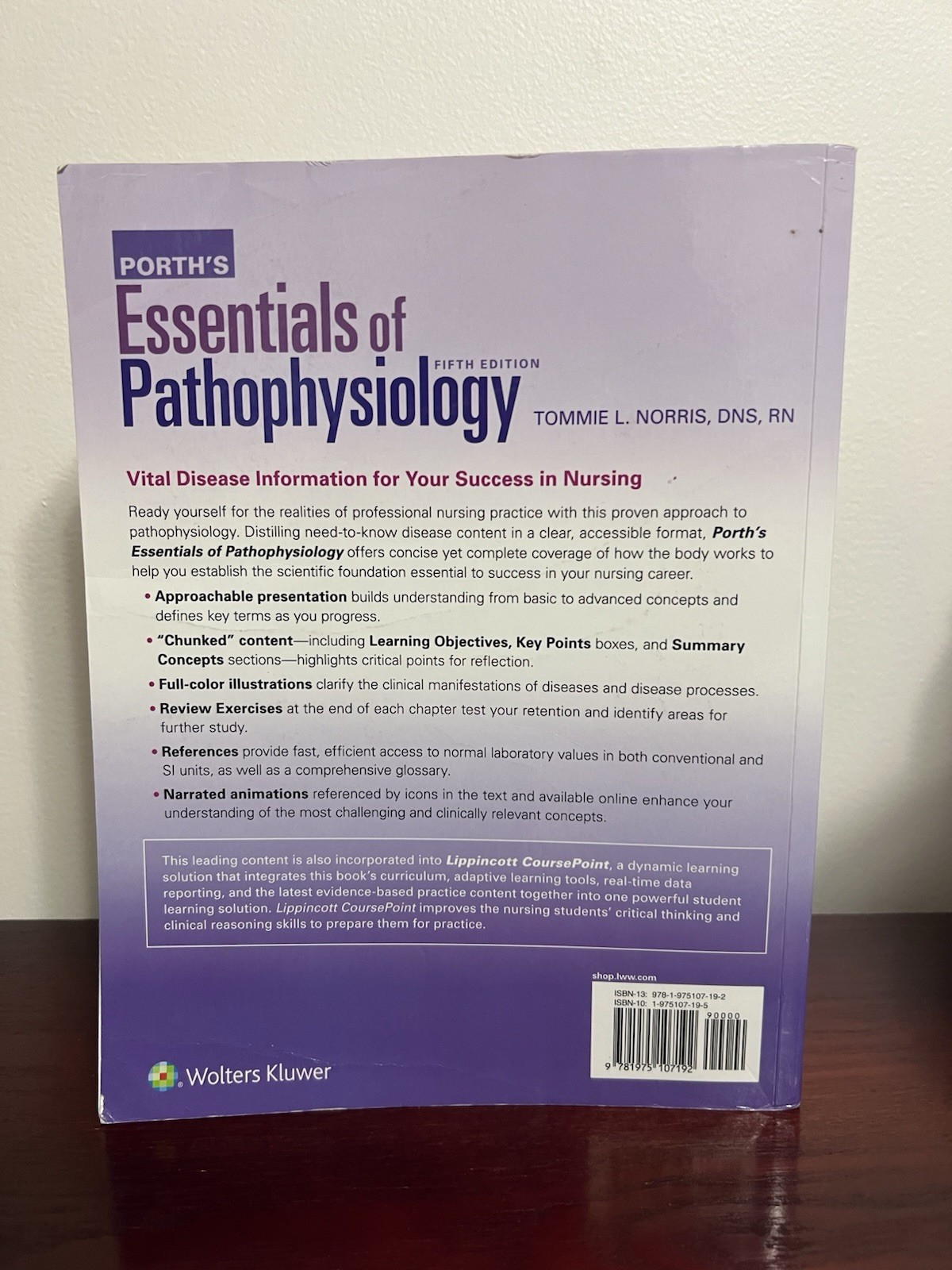 Porth’s Essentials of Pathophysiology – Paperback, by Norris Tommie L.