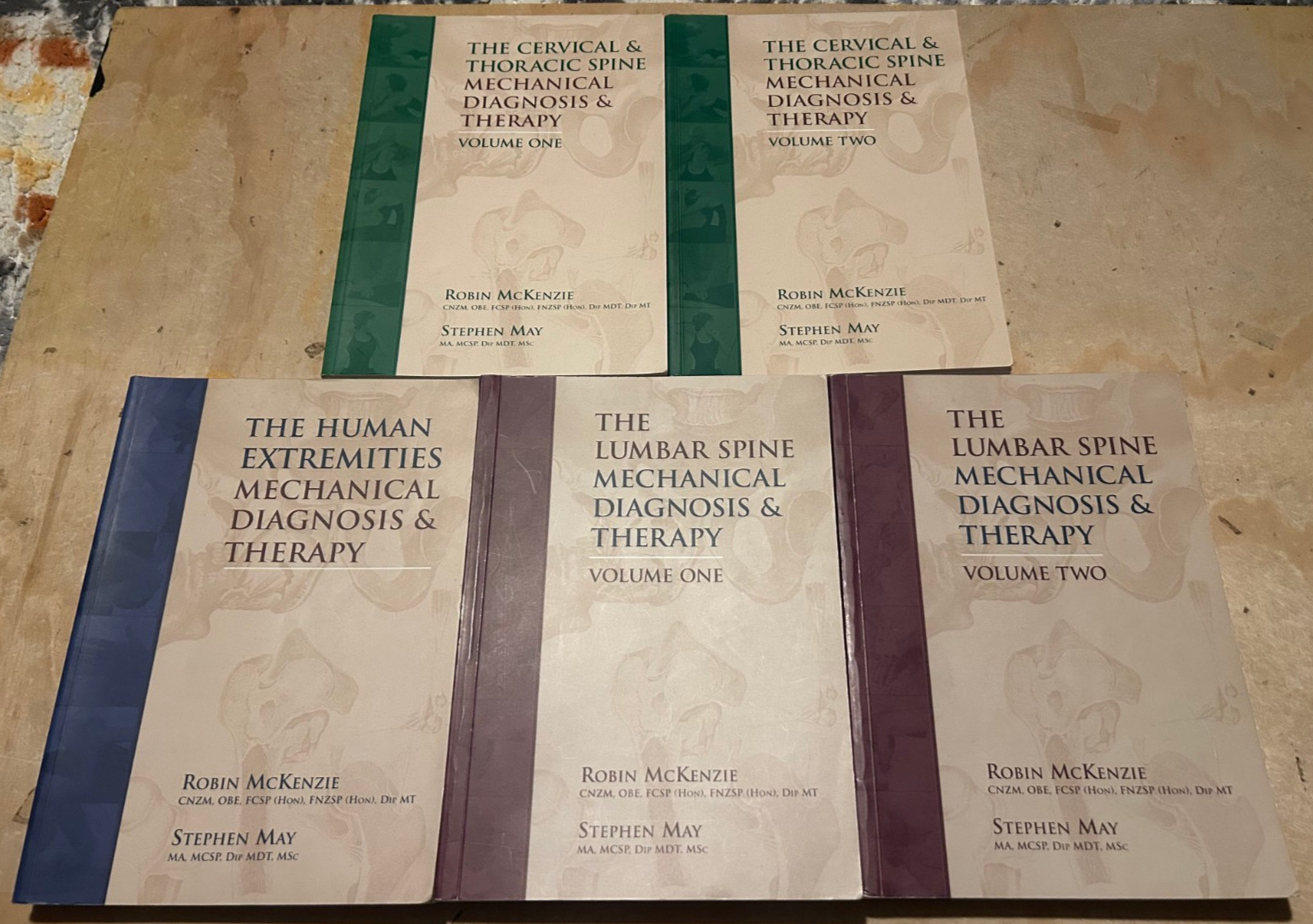 Mechanical Diagnosis And Therapy Text Set 5 BOOKS Robin McKenzie Stephen May
