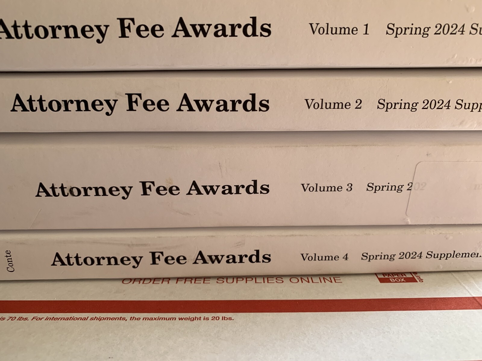 2024 Attorney Fee Awards SUPPLEMENT SET THOMSON REUTERS 9798350255287 ALBA CONTE