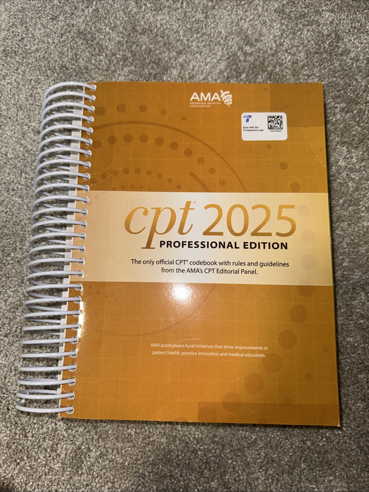 CPT 2025 Professional Edition Codebook With Rules & Guidelines AMA Association