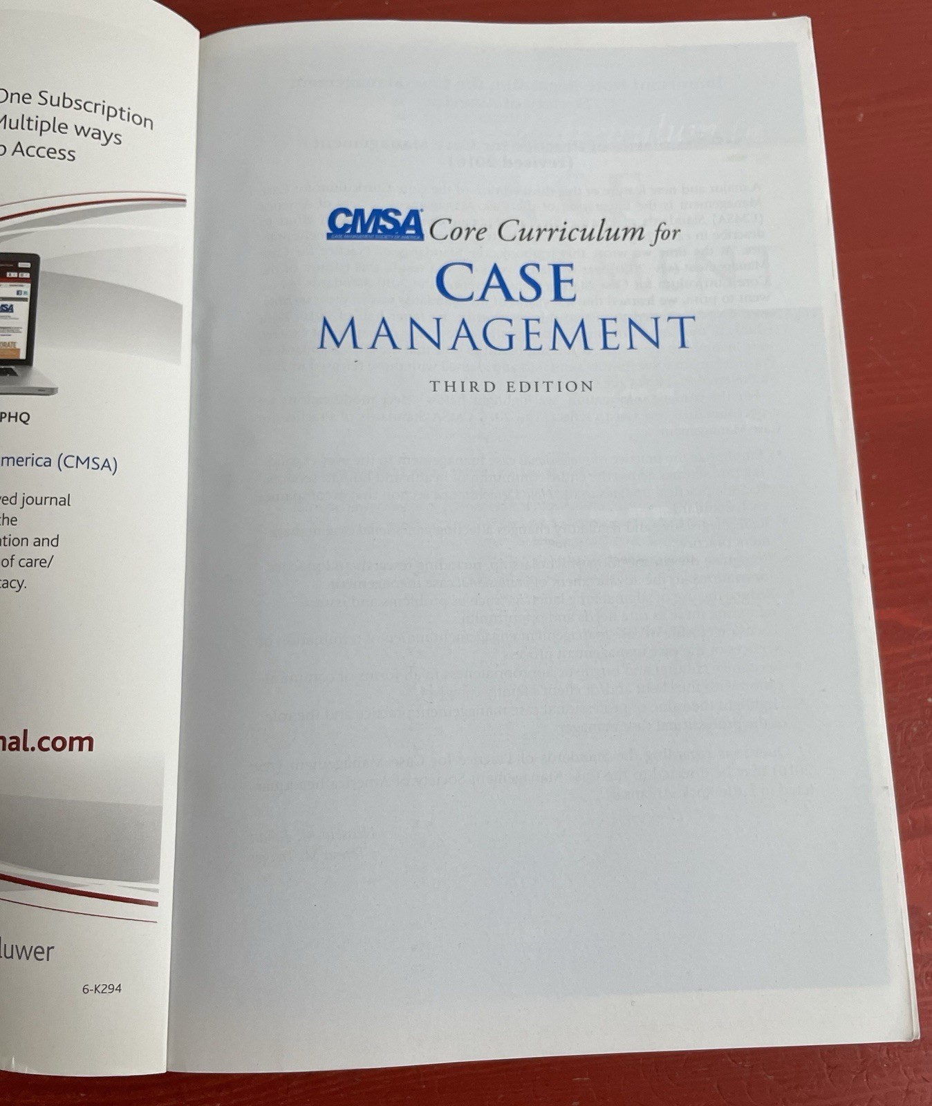 CSMA Core Curriculum for Case Management Third Edition PB Tahan & Treiger 2017