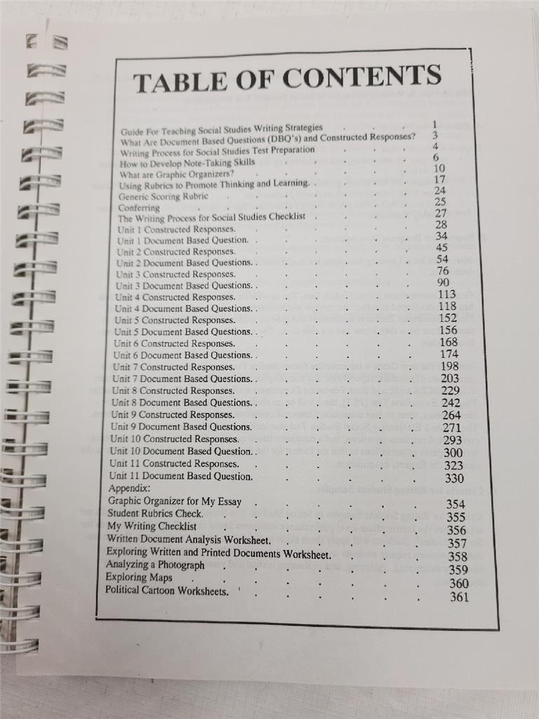District 8 Writing Strategies in Social Studies Grades 7 and 8