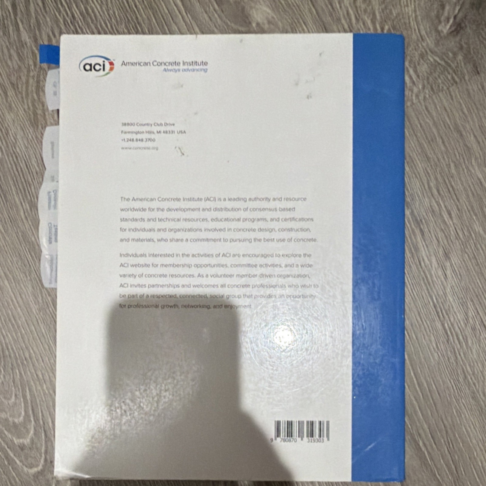 American Concrete Institute Building Code ACI 318-14 ACI Committee 318 Book