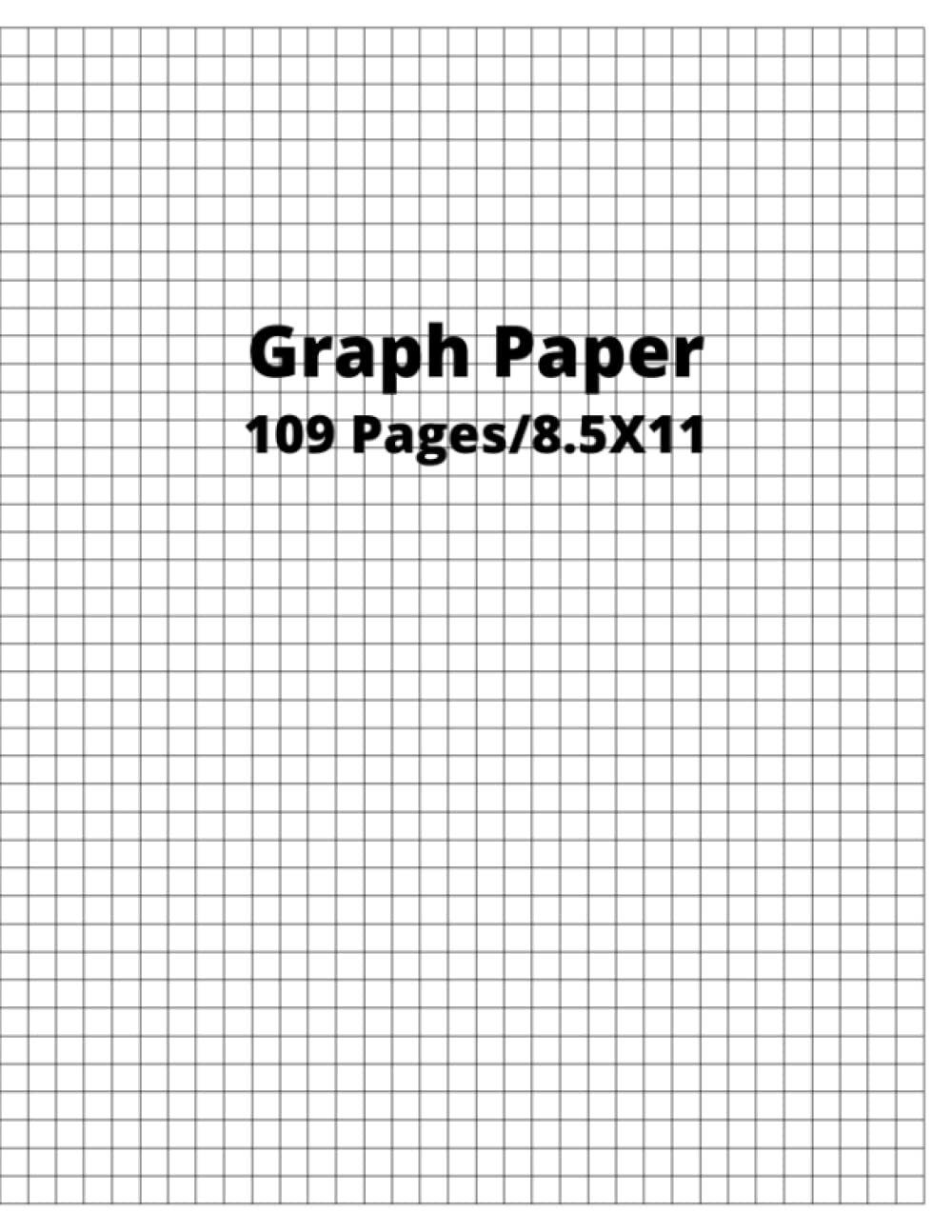 Graph Paper Composition Notebook: Grid Paper, 109 Sheets, 8.5×11