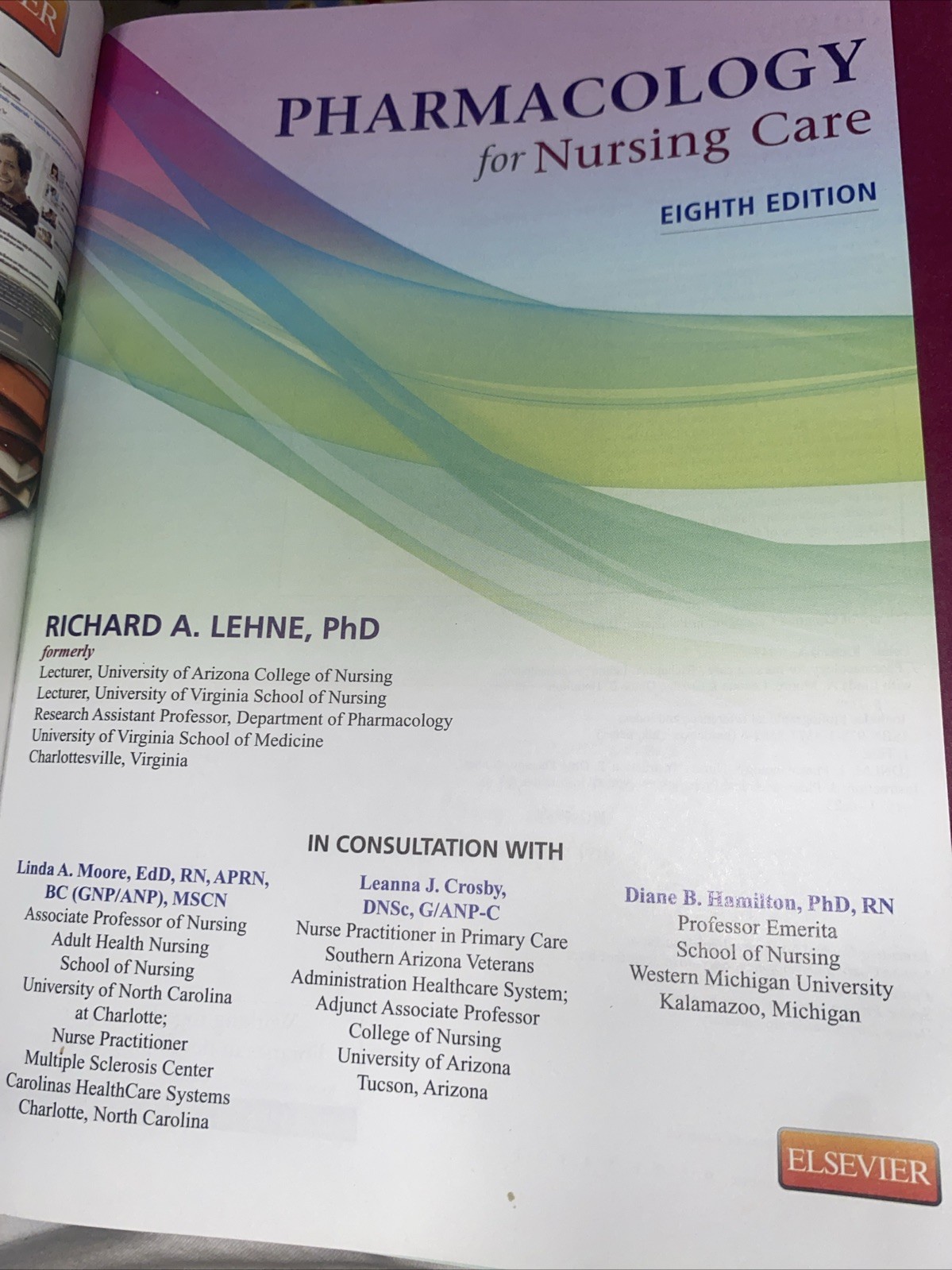 Pharmacology for Nursing Care – 2013
