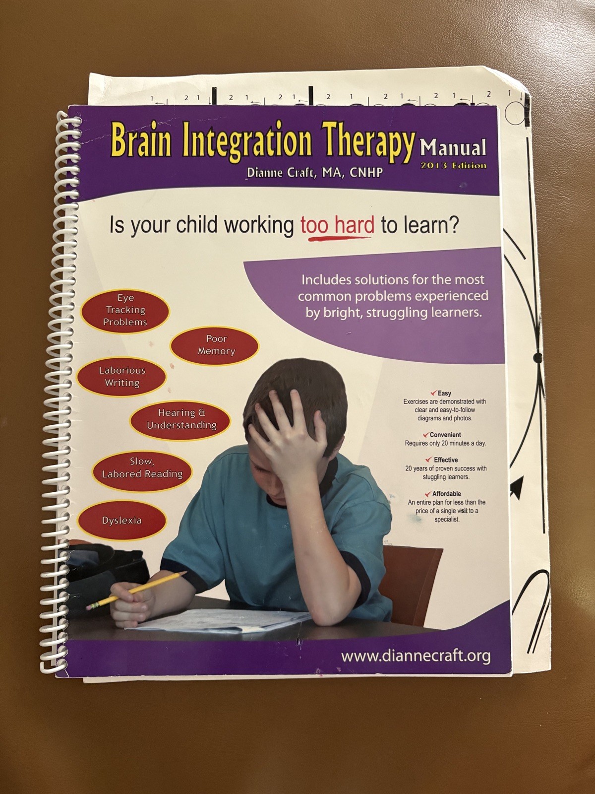 Brain Integration Therapy Manual By Dianne Craft 2013