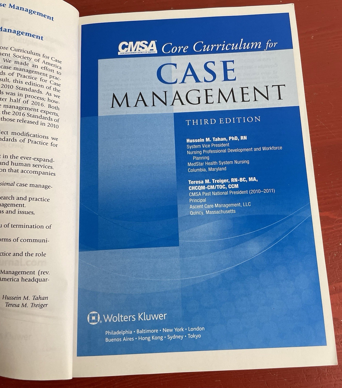 CSMA Core Curriculum for Case Management Third Edition PB Tahan & Treiger 2017