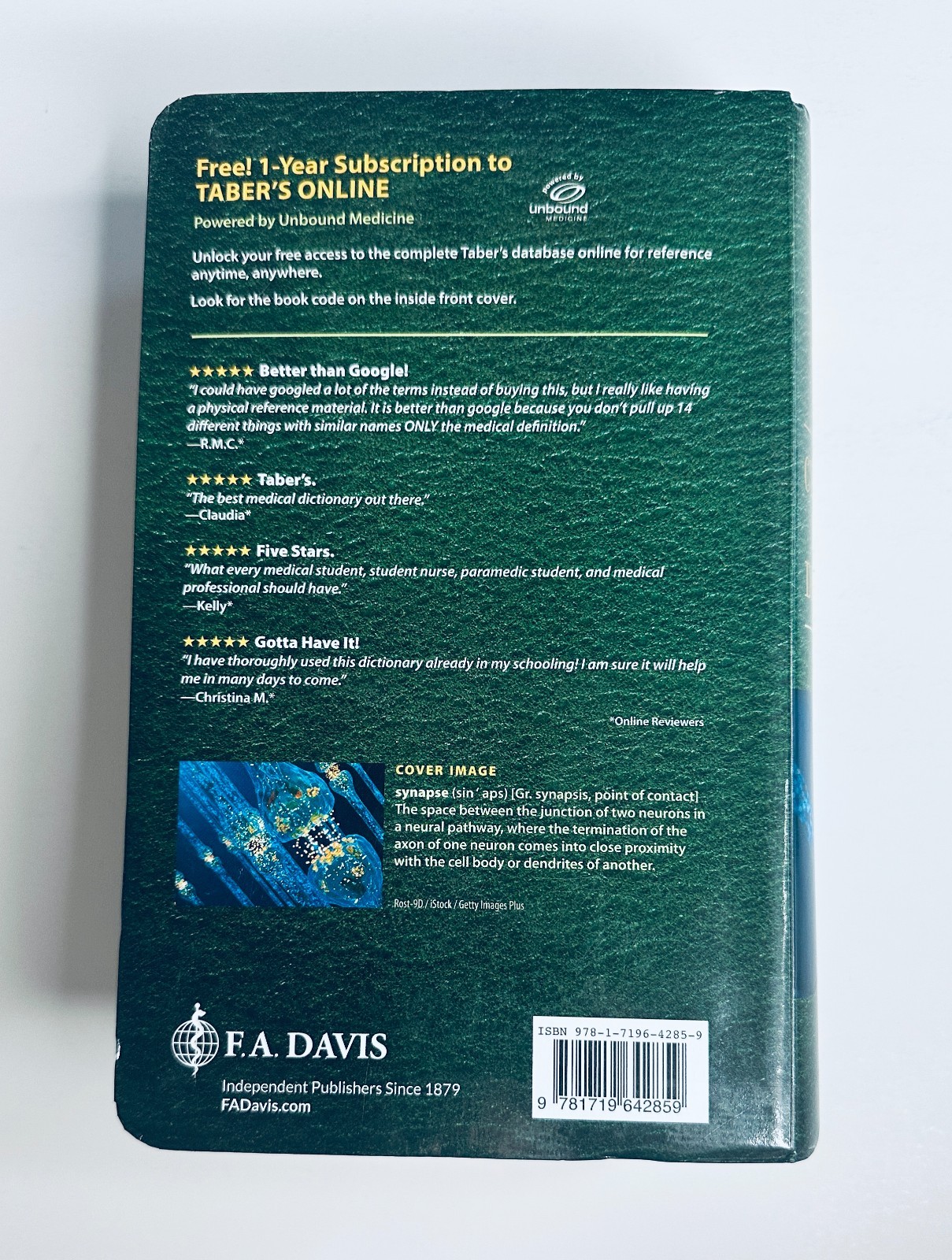 Taber’s Cyclopedic Medical Dictionary – 24th Edition – Brand New
