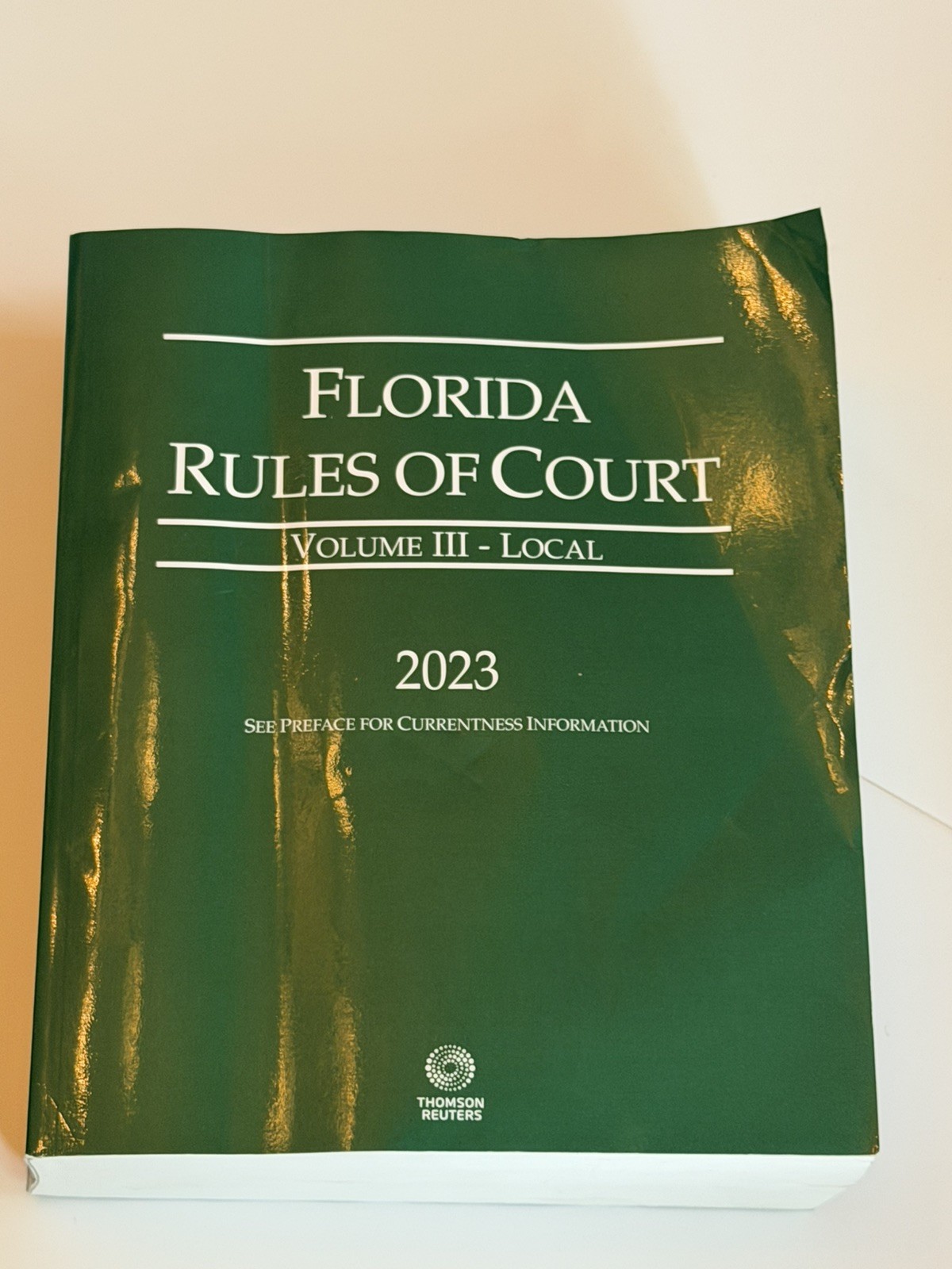 Florida Rules of Court – Vol. I, State. 2023. Thomson Reuters. Pristine