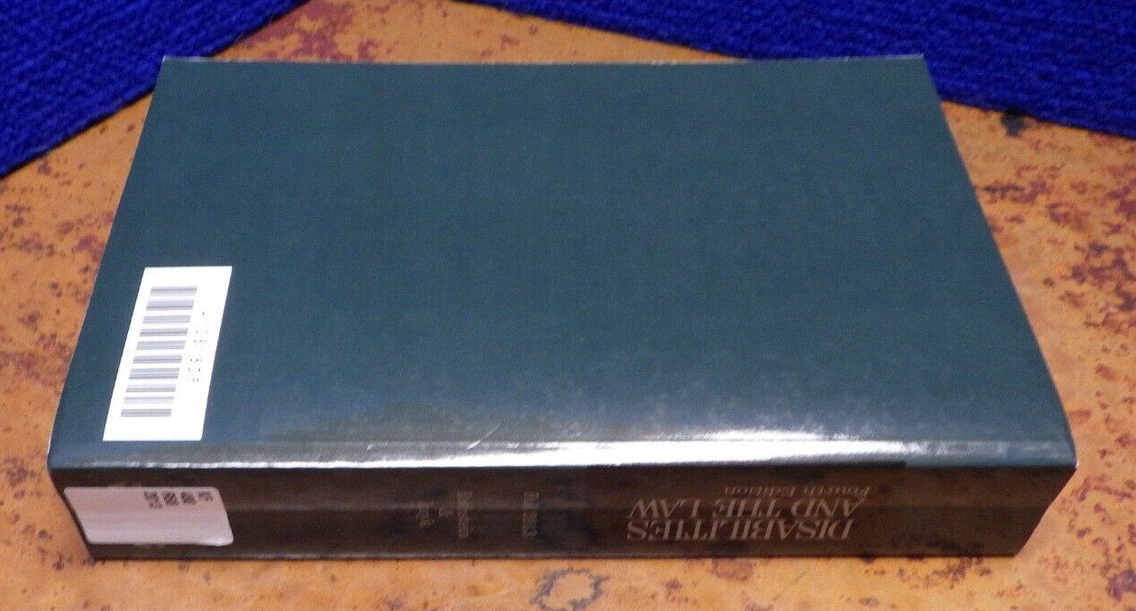 Disabilities And The Law Fall 2013 4th Edition Thomson Reuters SC Book