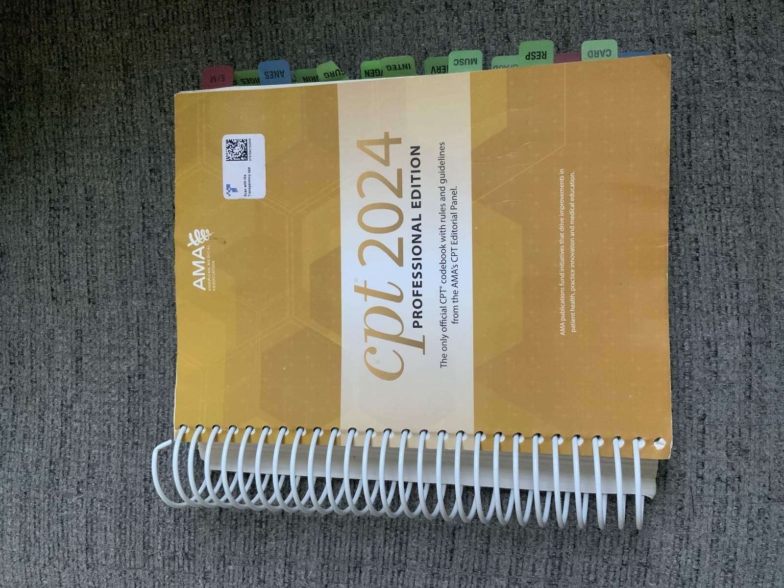 CPT 2024 Professional Edition Spiral-Bound Book