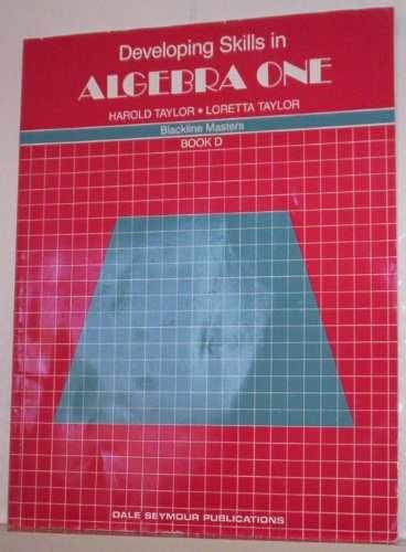Developing Skills in Algebra – Paperback, by Taylor Harold; Taylor – Very Good
