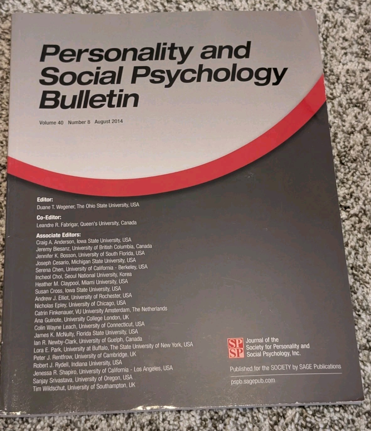 Personality and Social Psychology Bulletin, August 2014, Volume 40, Number 8