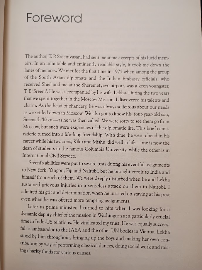 Words Words Words T.P. Sreenivasan Memoir India Diplomacy UN Fiji US Relations