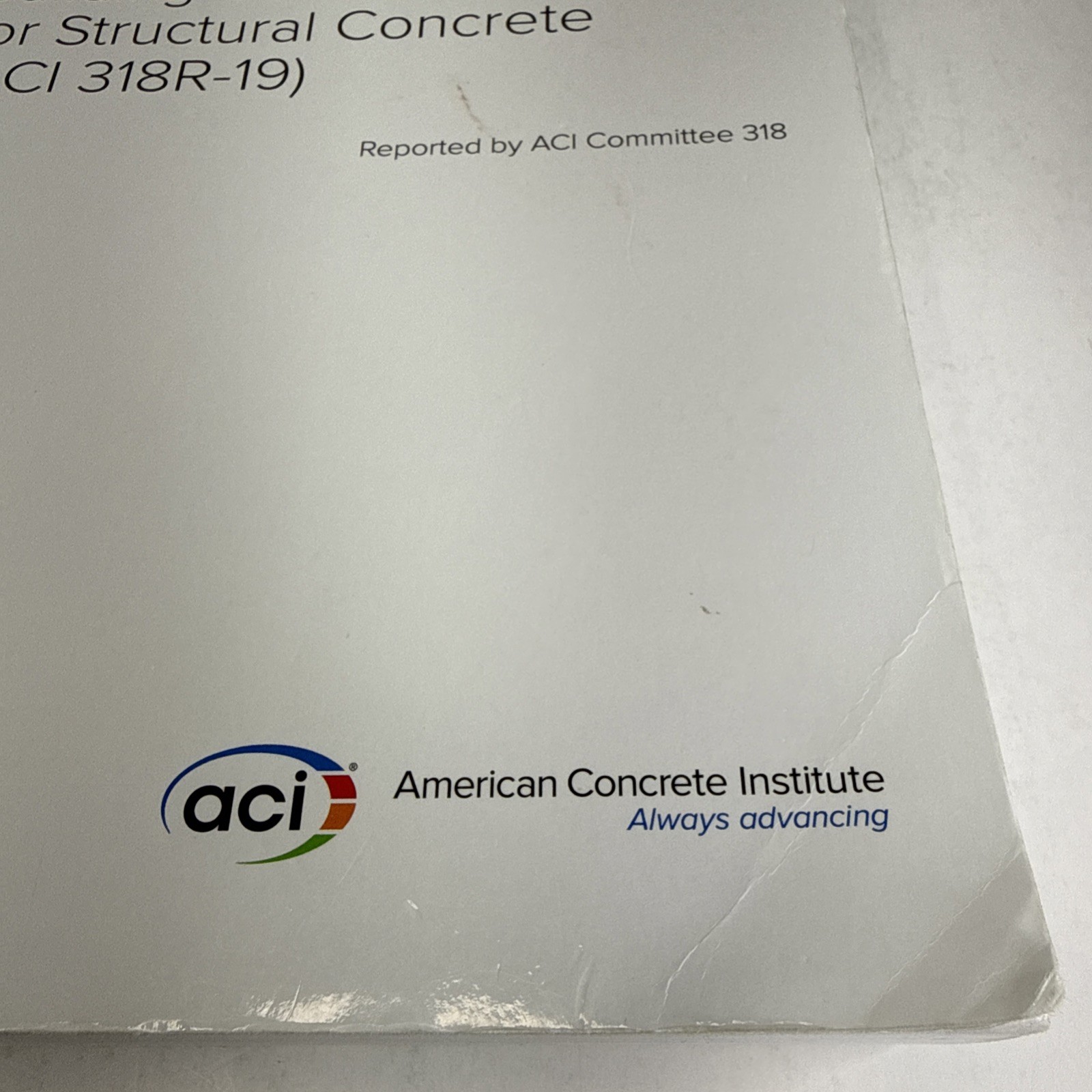 ACI CODE-318-19(22): – Paperback, by American Concrete Institute – Good