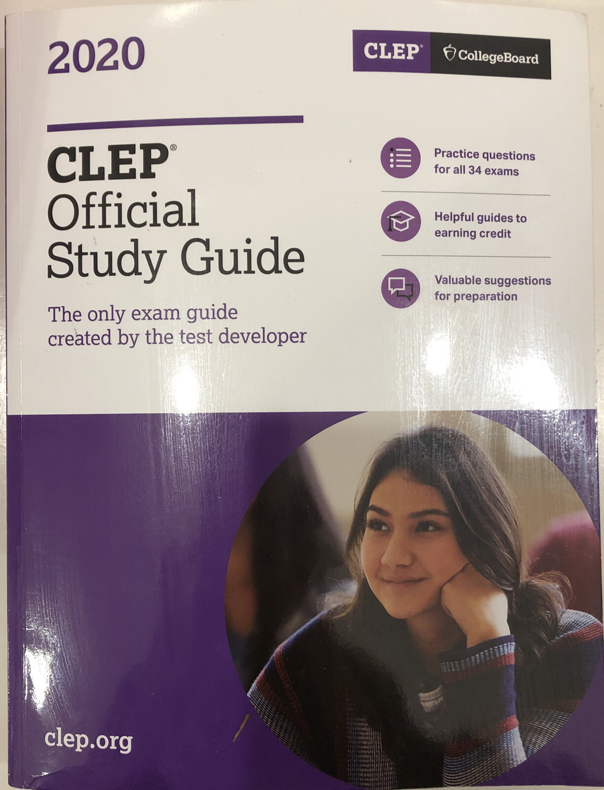 CLEP Official Study Guide 2020 – Paperback – Very Good