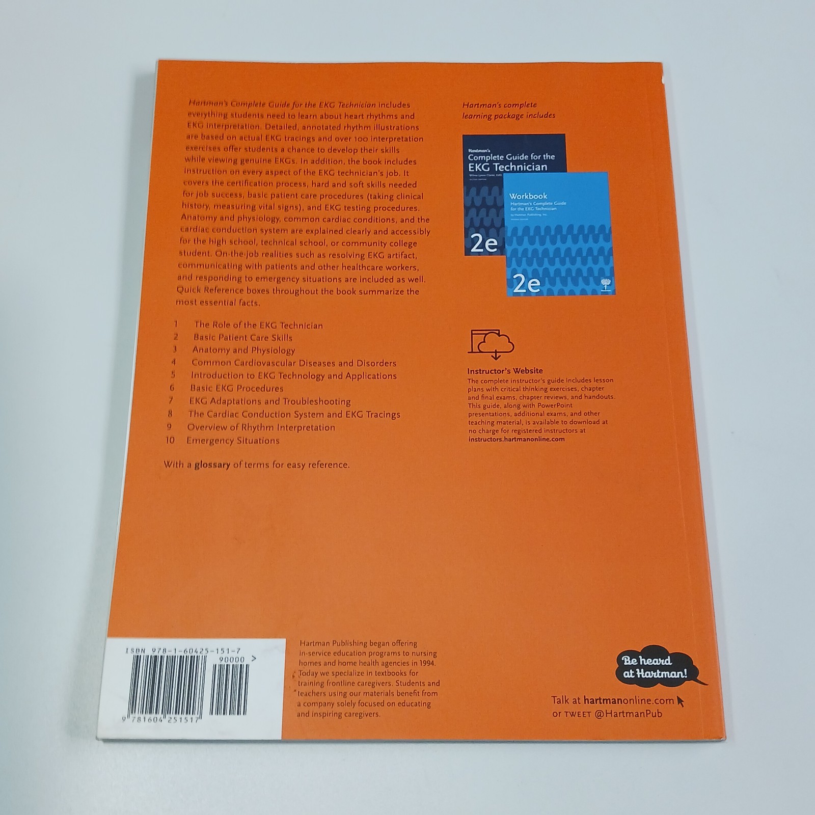 ​Hartman’s Complete Guide for the EKG Technician 2nd Ed Wilma Clarke Textbook
