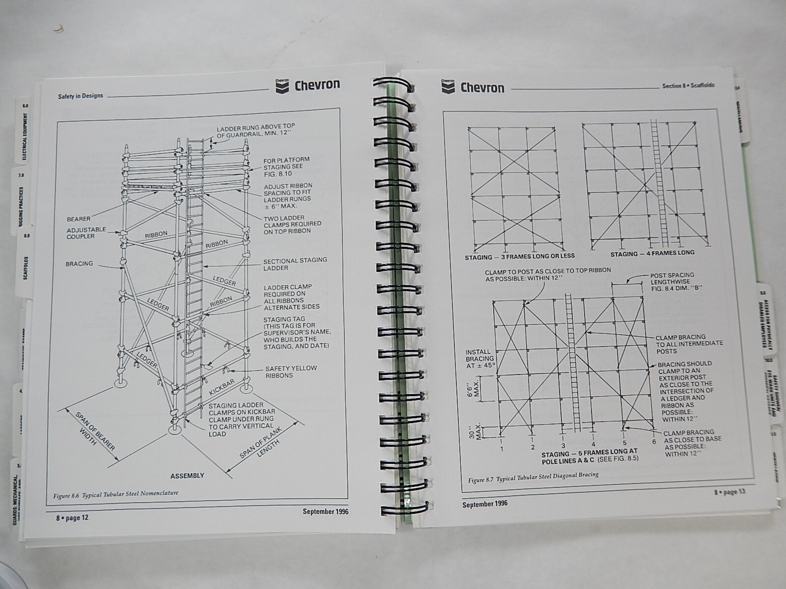 Chevron, Safety in Designs, 1996, Workplace Safety Manual, Ringbound