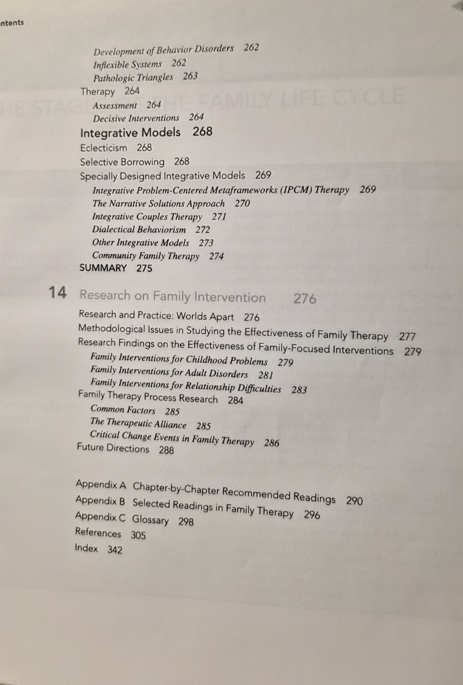 Family Therapy Concepts and Methods: Davis & Nichols (see photos:)