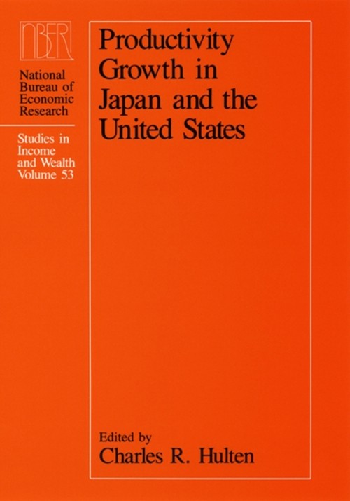 Productivity Growth in Japan and the United States Hardcover