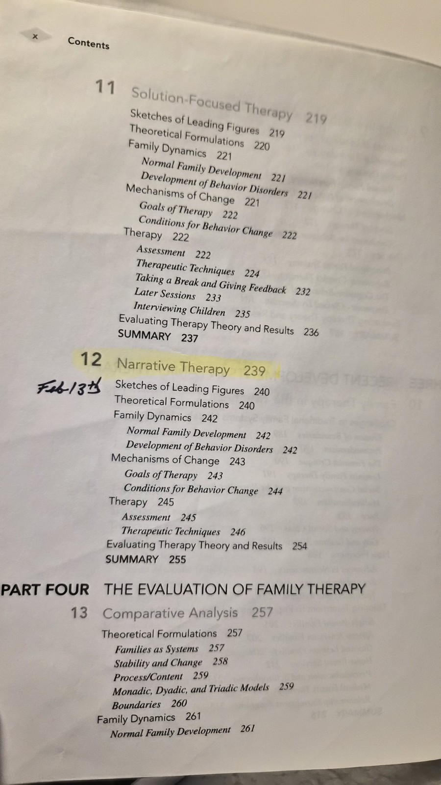 Family Therapy Concepts and Methods: Davis & Nichols (see photos:)