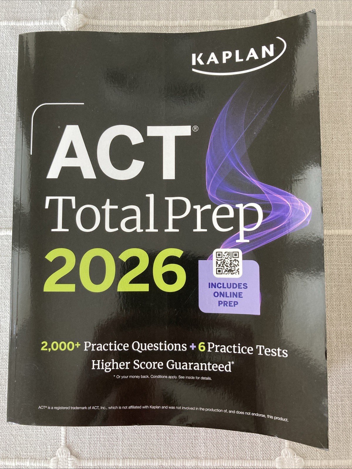 ACT TOTAL PREP 2026 Kaplan Test Prep (COR) 2000+ Questions 6 Practice Tests +
