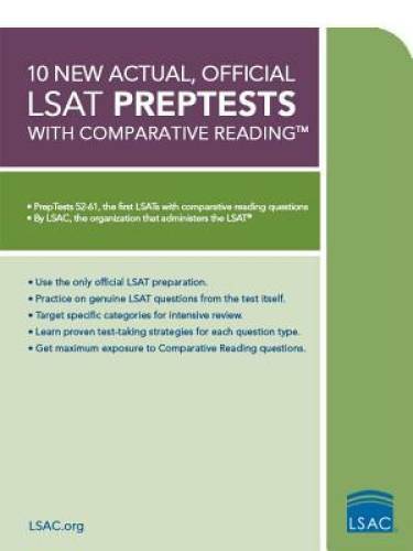 10 New Actual, Official LSAT PrepTests with Comparative Reading: (PrepTes – GOOD