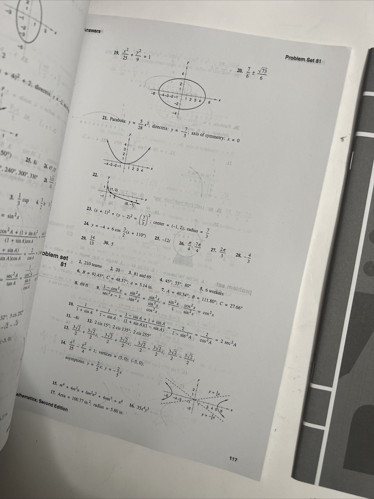 Saxon advanced mathematics (2nd edition) answer key AND test forms (NO TEXTBOOK)