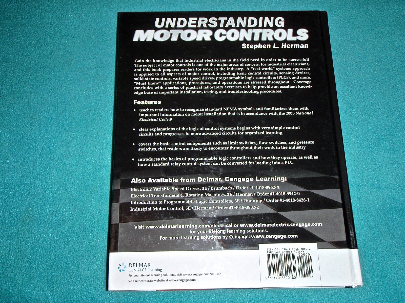 UNDERSTANDING MOTOR CONTROLS BY STEPHEN L. HERMAN HARDCOVER BOOK 2006 & DVD