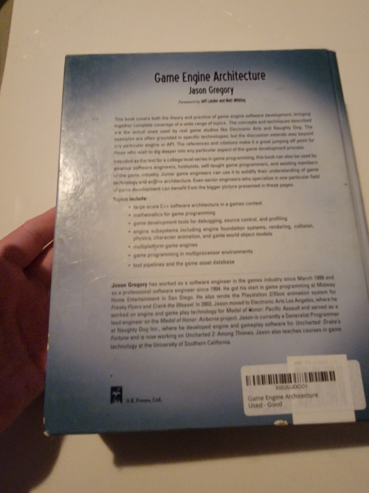 Game Engine Architecture by Jason Gregory (2009, Hardcover) Book