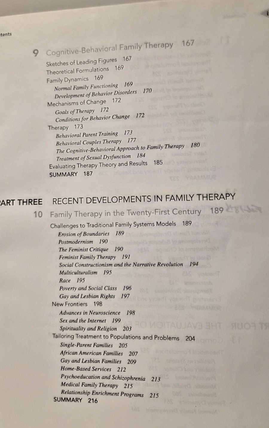 Family Therapy Concepts and Methods: Davis & Nichols (see photos:)