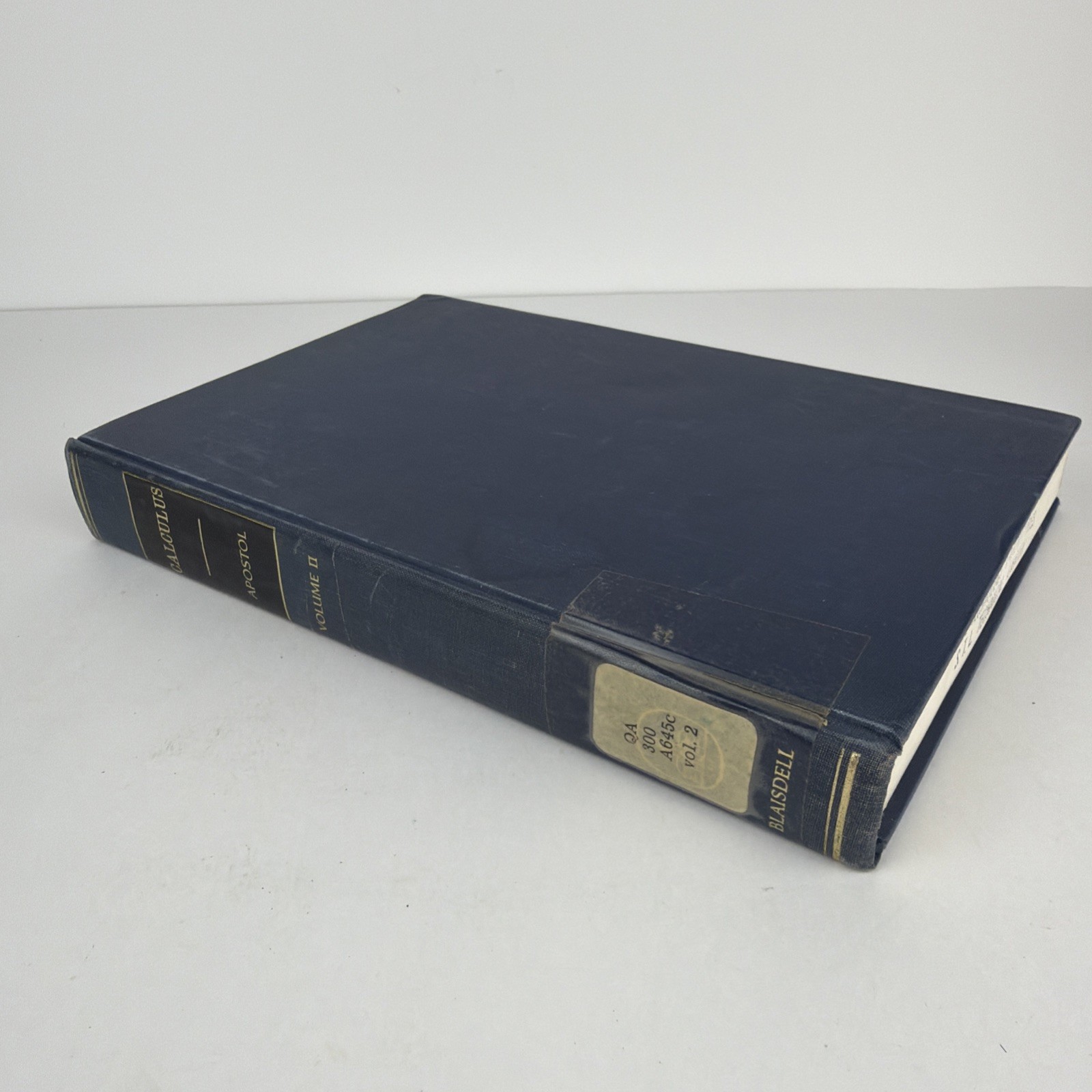 Calculus Vol 2 Apostol 1st Ed 1962 2nd Print Space Tech Labs STL Library History
