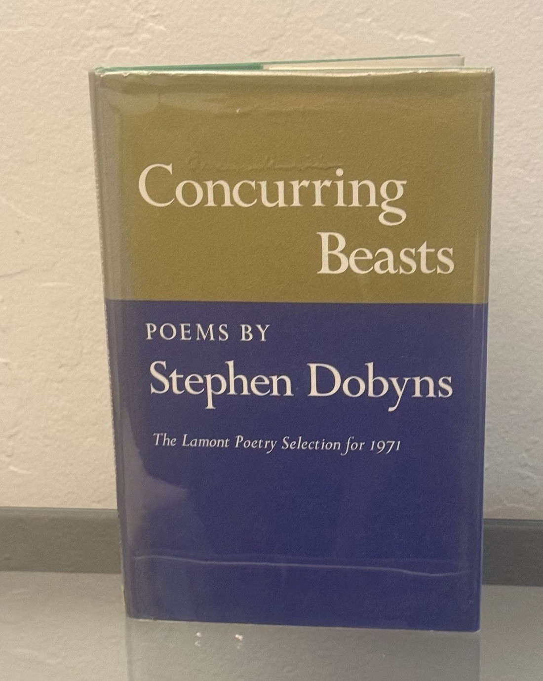 Concurring Beasts *SIGNED* by Stephen Dobyns 1972 Hardcover / DJ