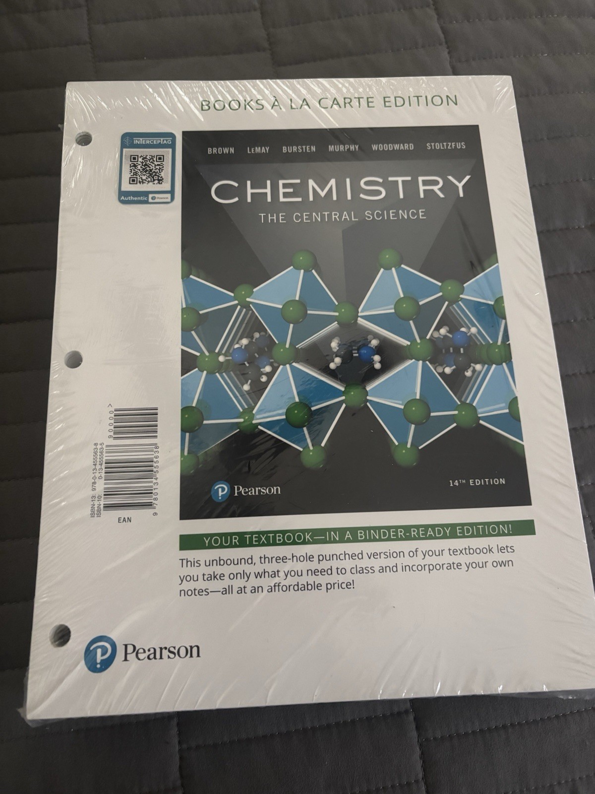 Chemistry : The Central Science, Edition by Bruce Bursten (2017, Ringbound)