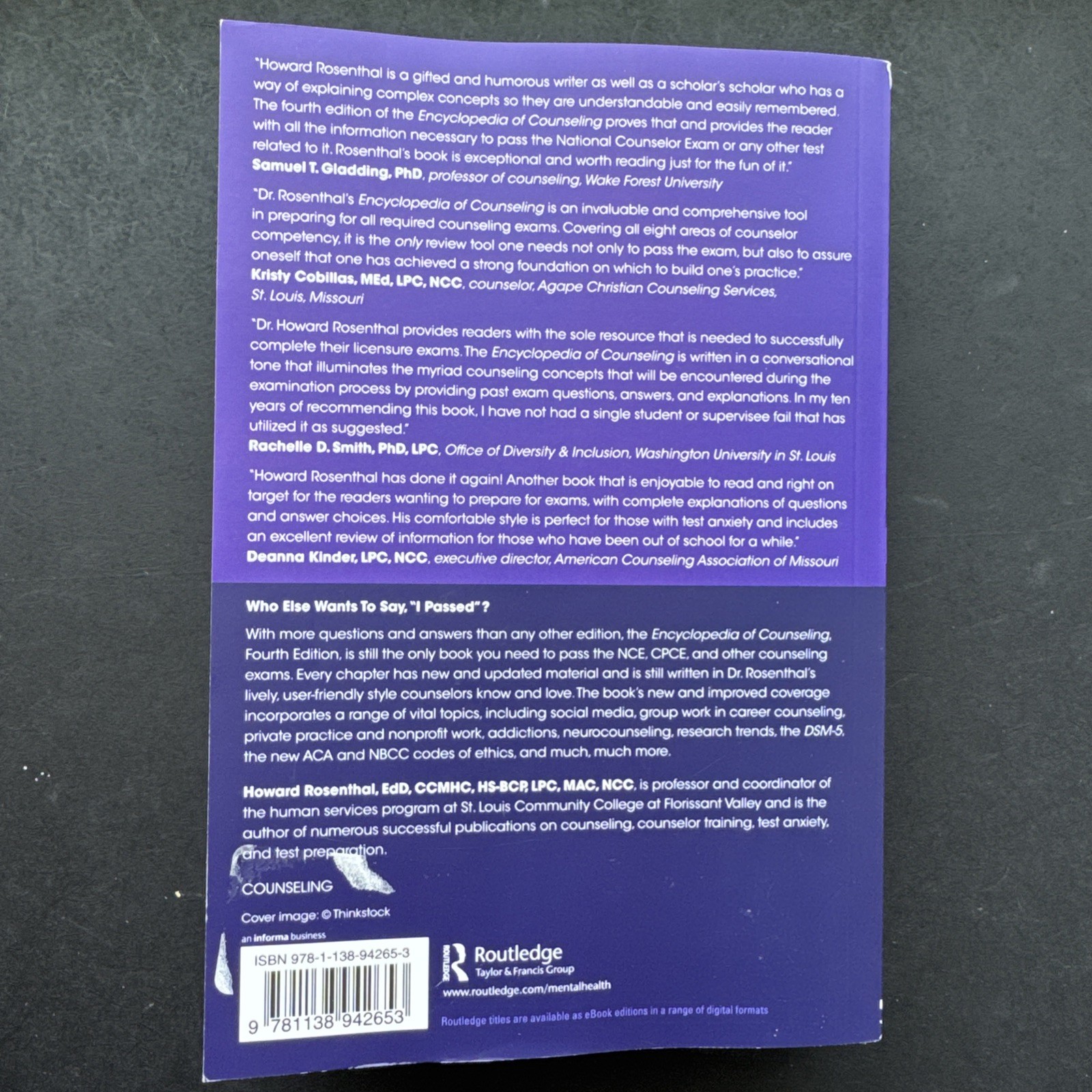 Encyclopedia of Counseling : Master Review and Tutorial for the National…