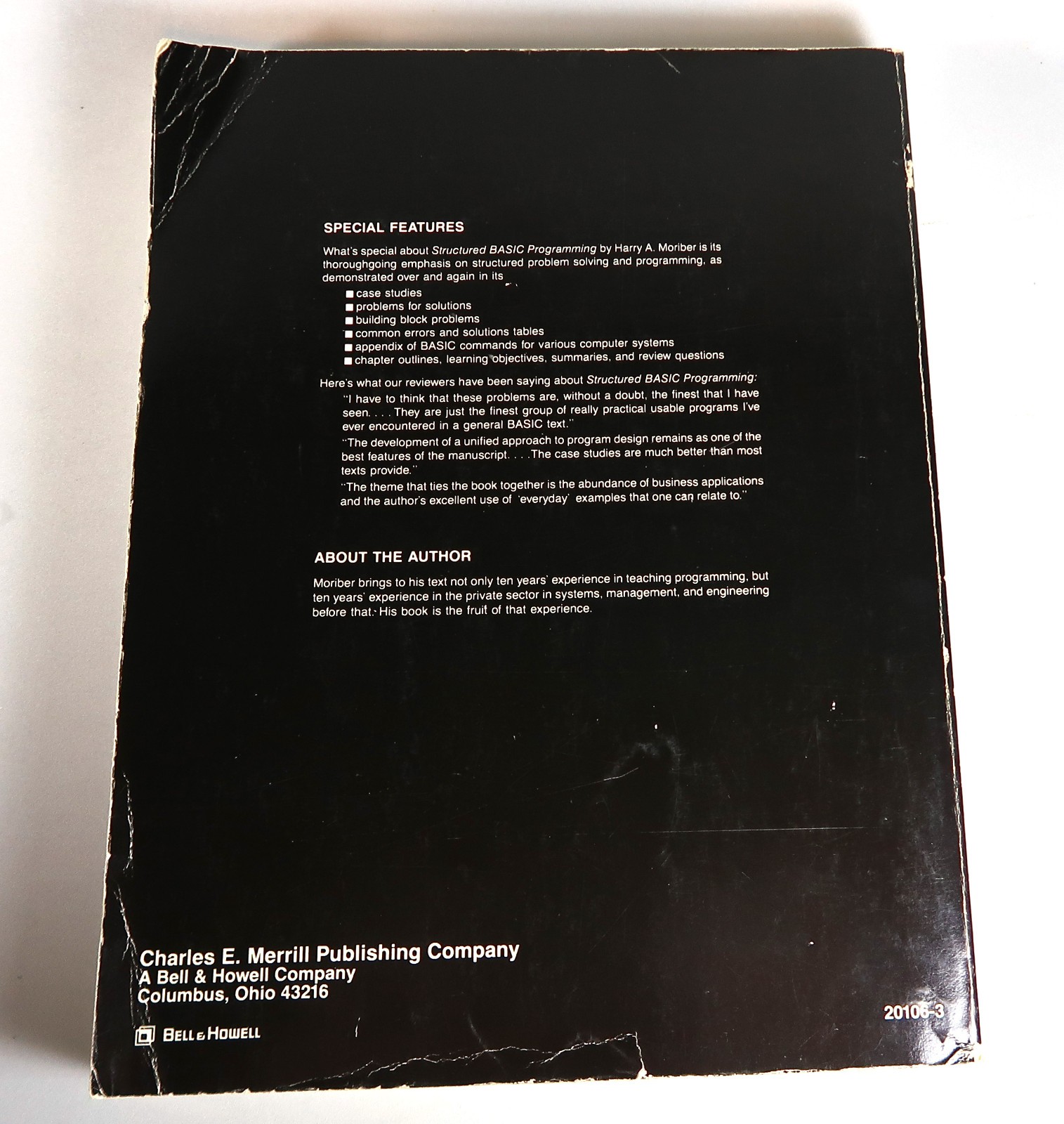 Structured Basic Programming by Moriber, Harry – 550 Pages