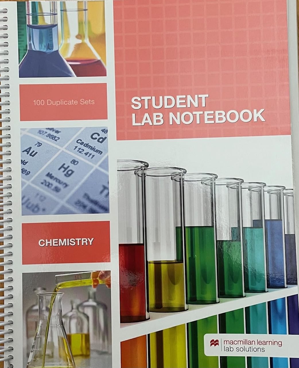 Student Lab Notebook: Chemistry – 100 Duplicate Sets
