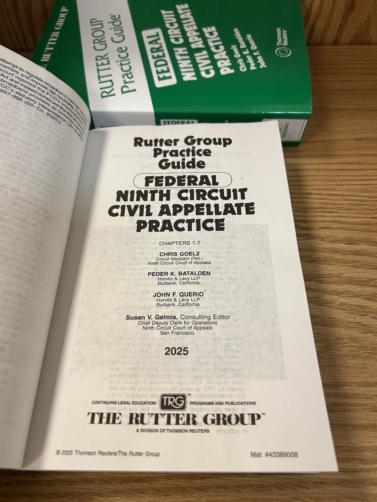 Federal Ninth Circuit Civil Appellate Practice 2025 Edition Rutrer Group