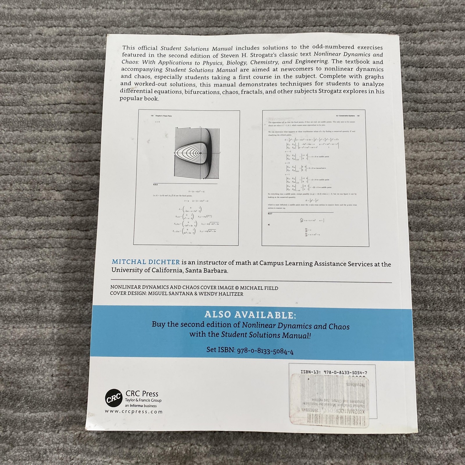 Solutions Manual Nonlinear Dynamics And Chaos 2nd Ed Dichter Strogatz Softcover