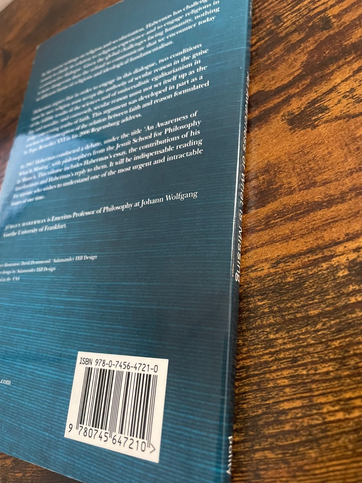 Awareness of What Is Missing : Faith and Reason in a Post-Secular Age by Jürgen