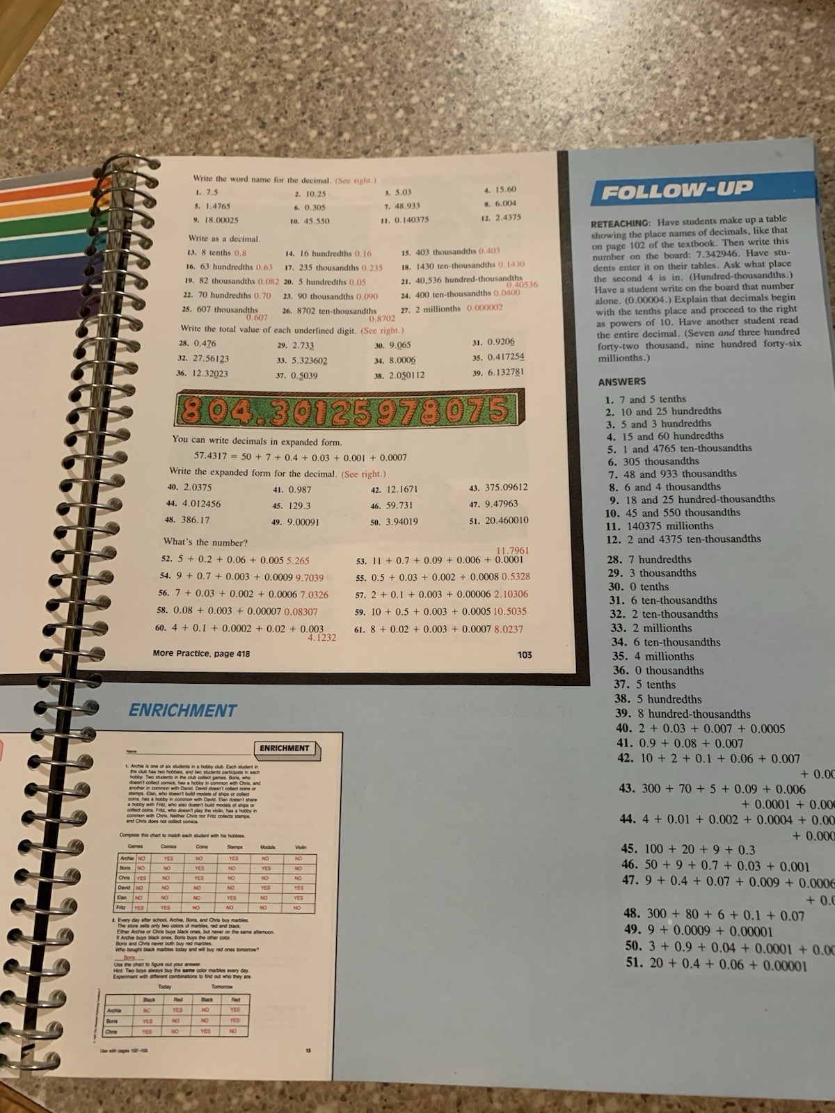 Vintage Student and Teacher’s Edition – Riverside Mathematics 1987 Grade 7