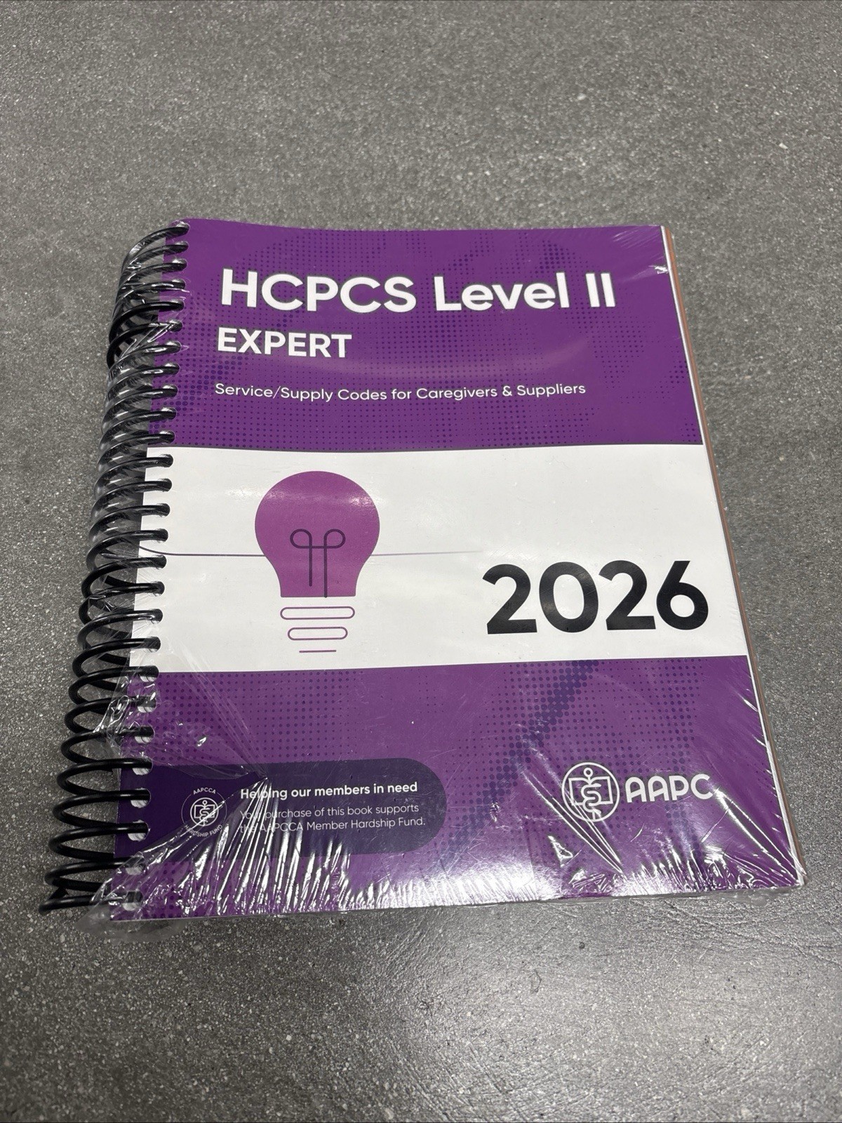 AAPC HCPCS Level II Expert 2026 Spiral New/Sealed ISBN 979-8-89258-099-1