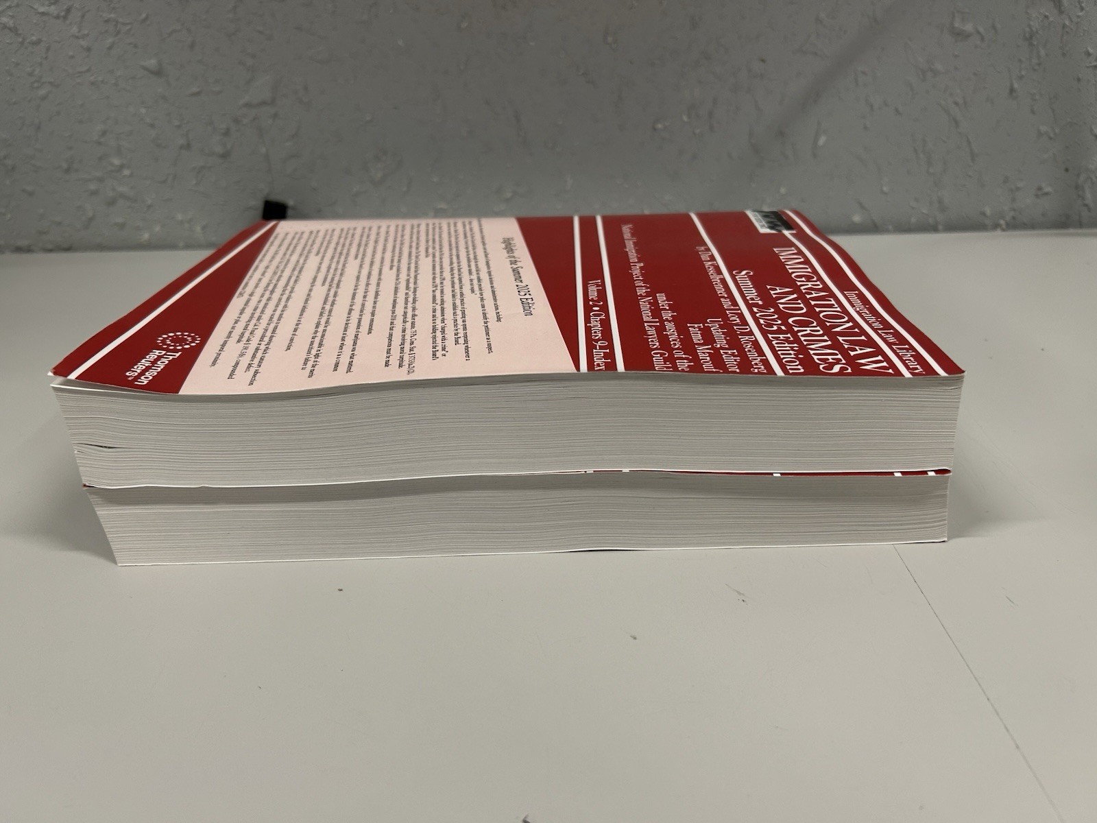 Immigration Law and Crimes Summer 2025 Edition 2 Volumes Thomson Reuters