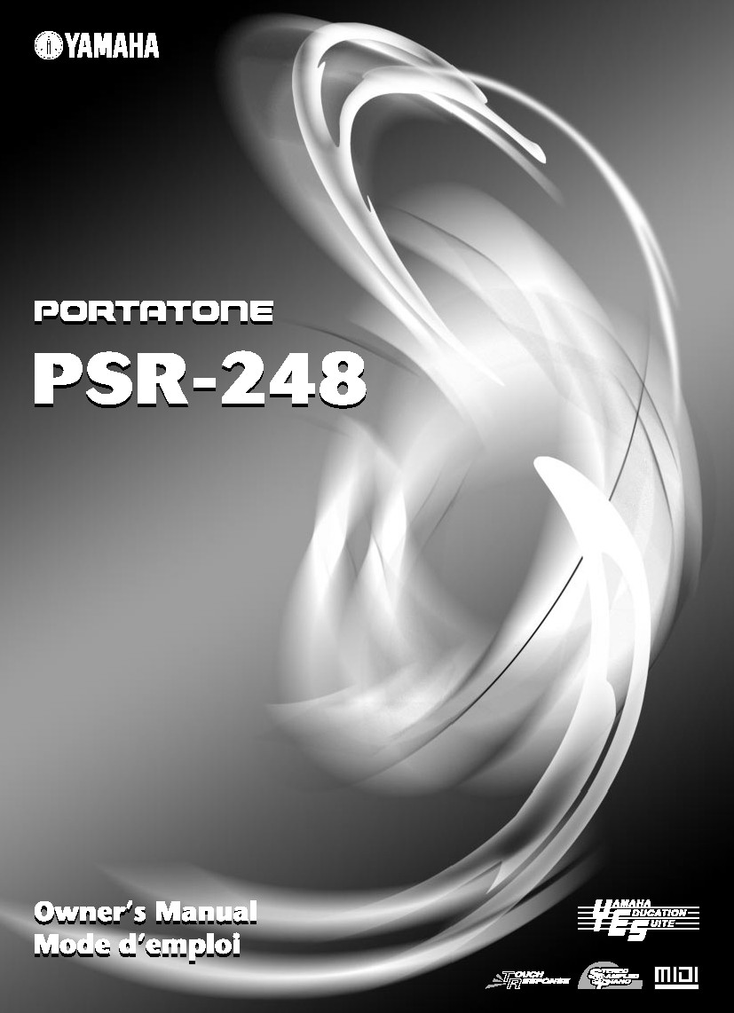 Yamaha PSR-248 Instruction Manual: 94 Pages & Protective Covers!